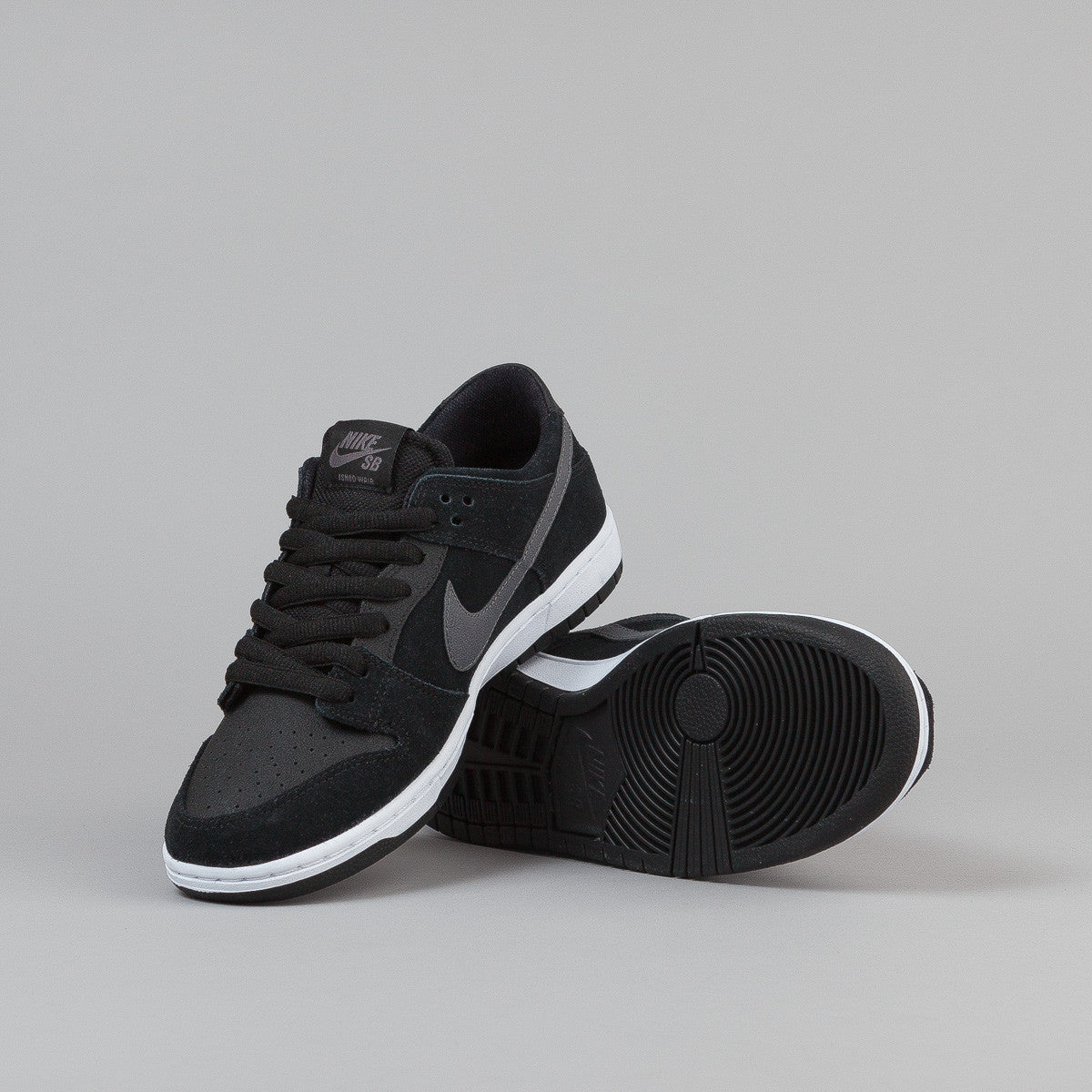 Nike SB Dunk Low Pro Ishod Wair Shoes - Black / Light Graphite - White ...