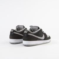 nike sb dunk low pro shoes black medium grey white