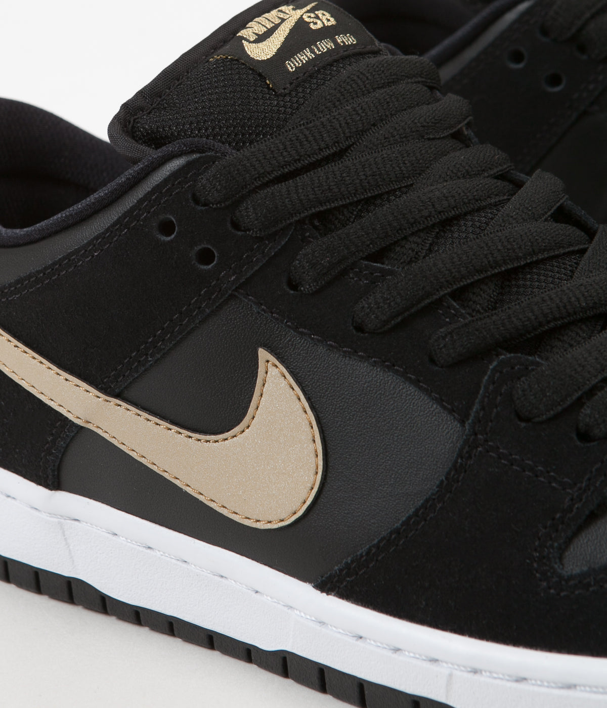 nike sb dunk low black gold