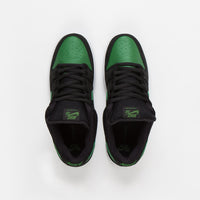 nike sb dunk low pro black pine green