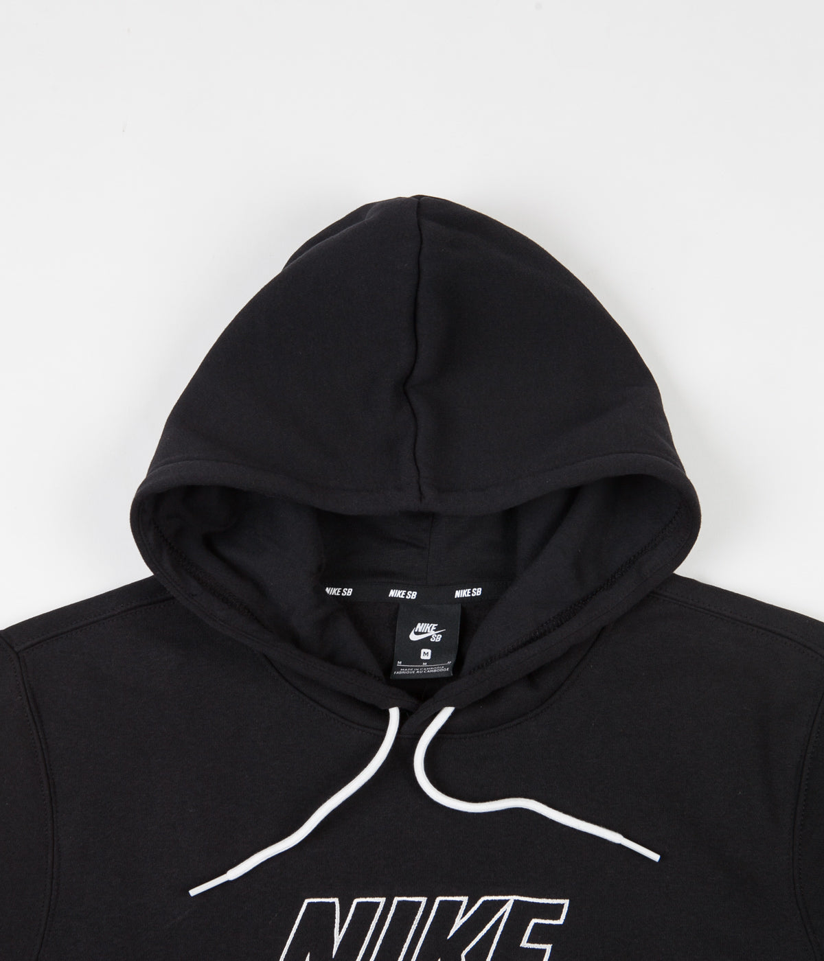 Nike SB Embroidery Hoodie - Black / Summit White | Flatspot