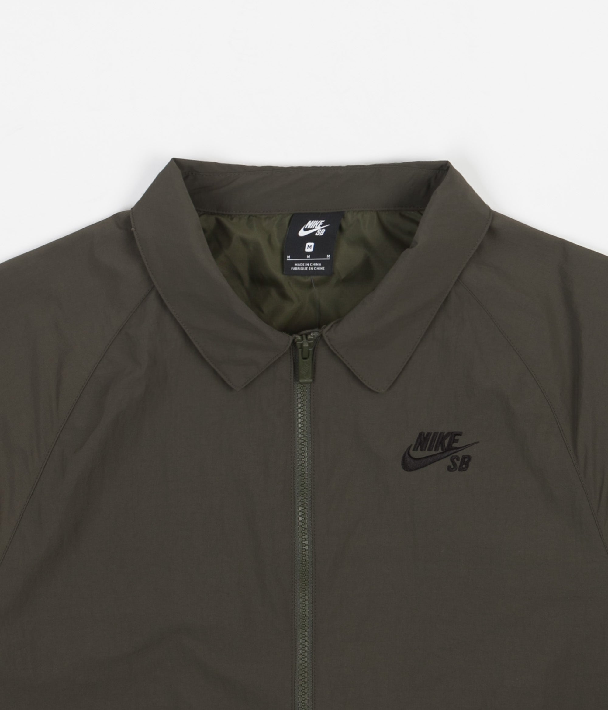 Nike SB Essentials Jacket - Cargo Khaki / Black | Flatspot