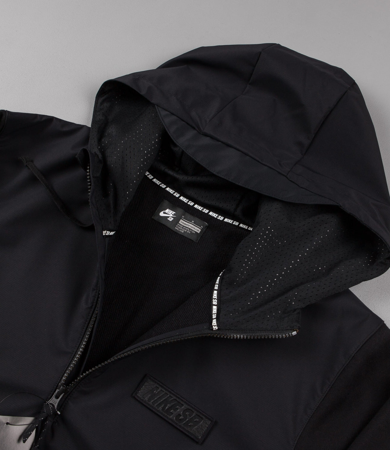 Nike SB Everett Hoodie Jacket - Black / Black / Black | Flatspot