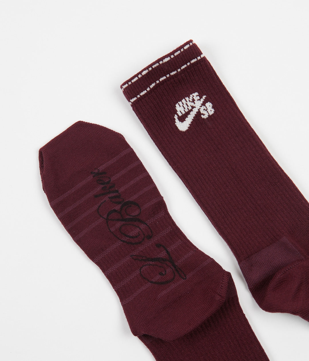 burgundy nike socks