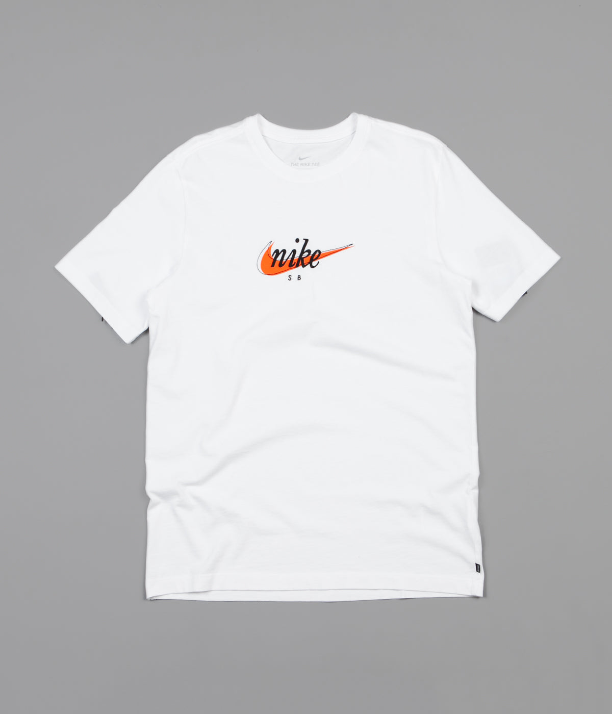 Nike SB Futura T-Shirt - White / Safety Orange | Flatspot