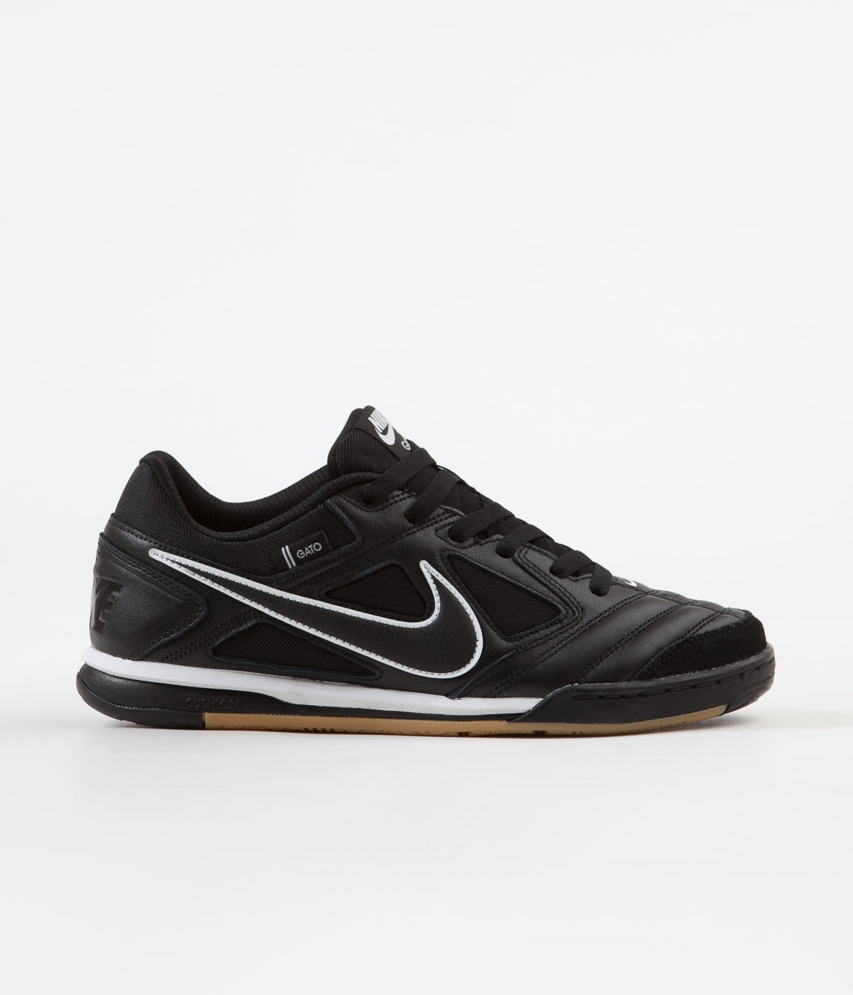 Nike SB Gato Shoes - Black / Black - White - Gum Light Brown | Flatspot