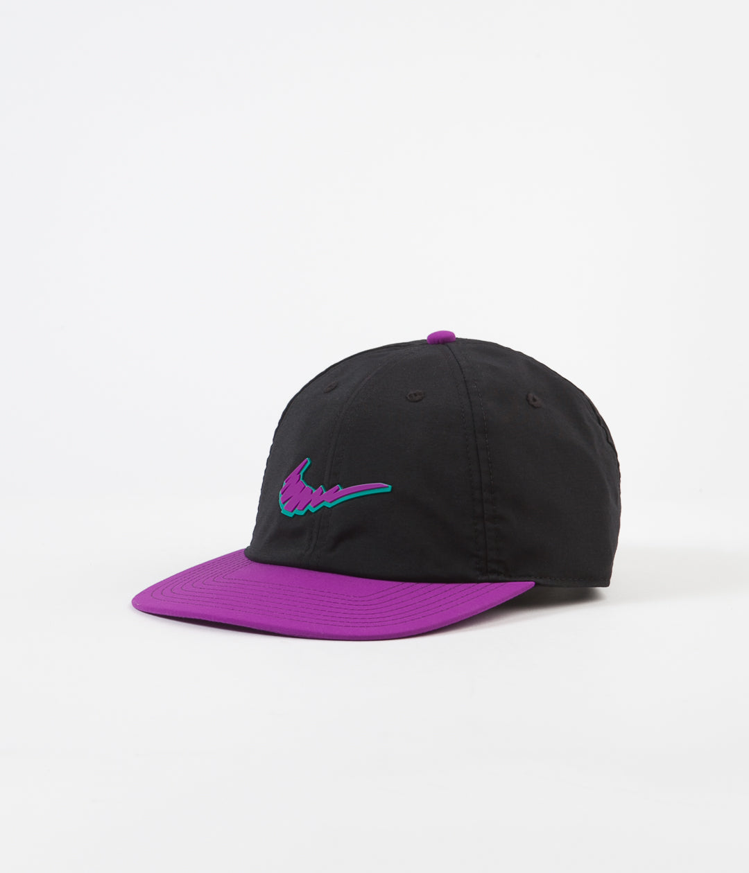 Nike Sb Heritage86 Logo Cap Black Vivid Purple Flatspot