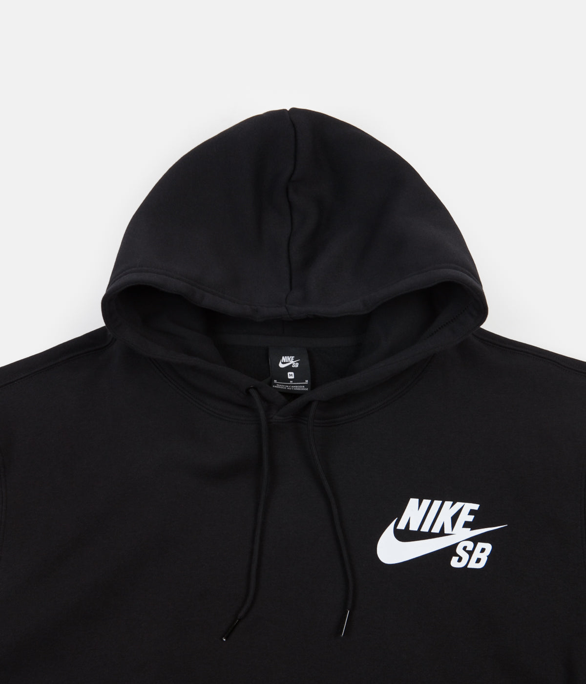 Nike SB Icon Essential Hoodie Black White | Flatspot
