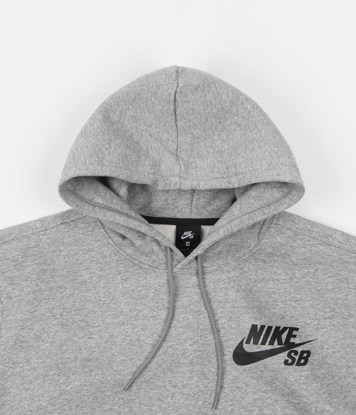 Nike SB Icon Hoodie - Dark Grey Heather / Black / Black | Flatspot