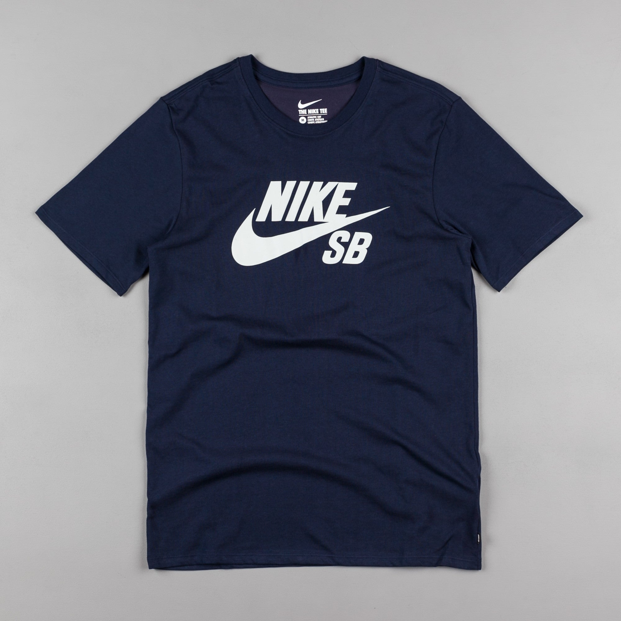 Nike SB Logo T-Shirt - Obsidian / Obsidian / Light Silver | Flatspot