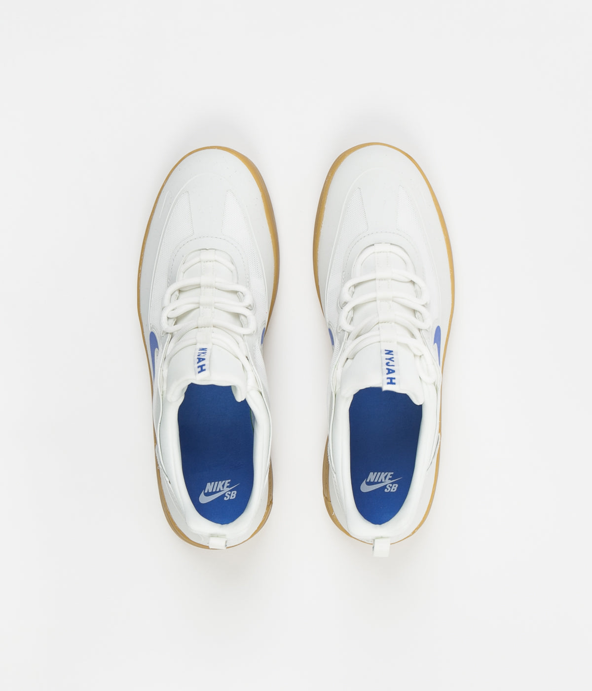 nike sb nyjah blue & gum skate shoes