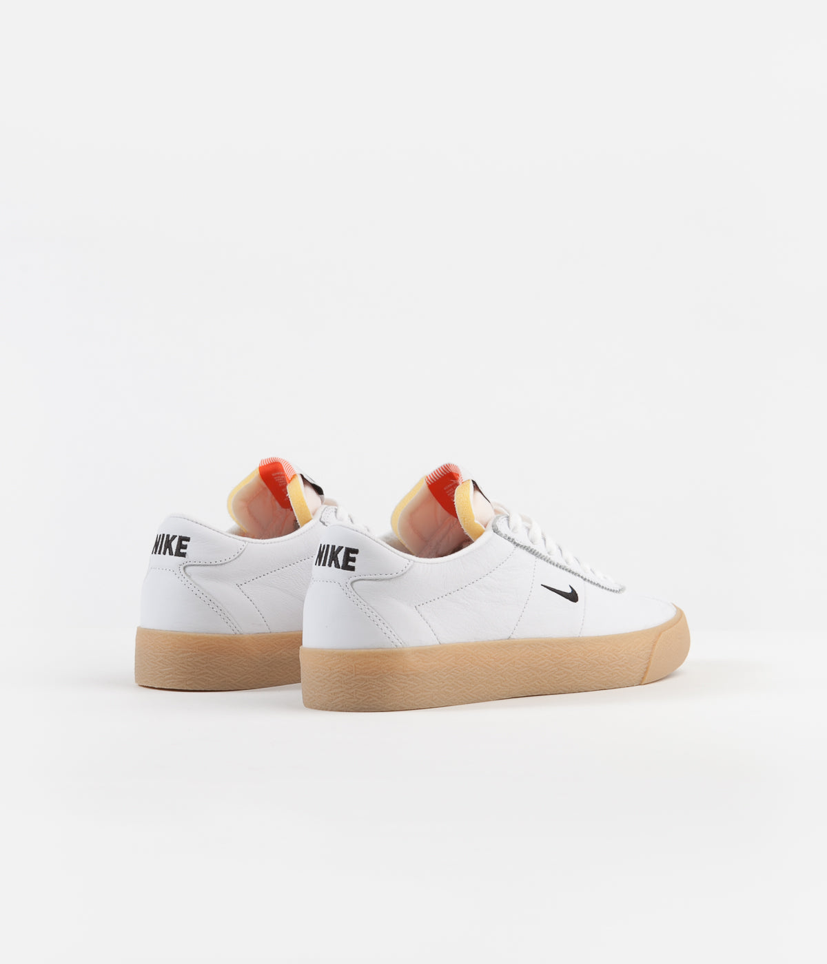 Nike SB Label Bruin Shoes White / Black - Safety Orange | Flatspot