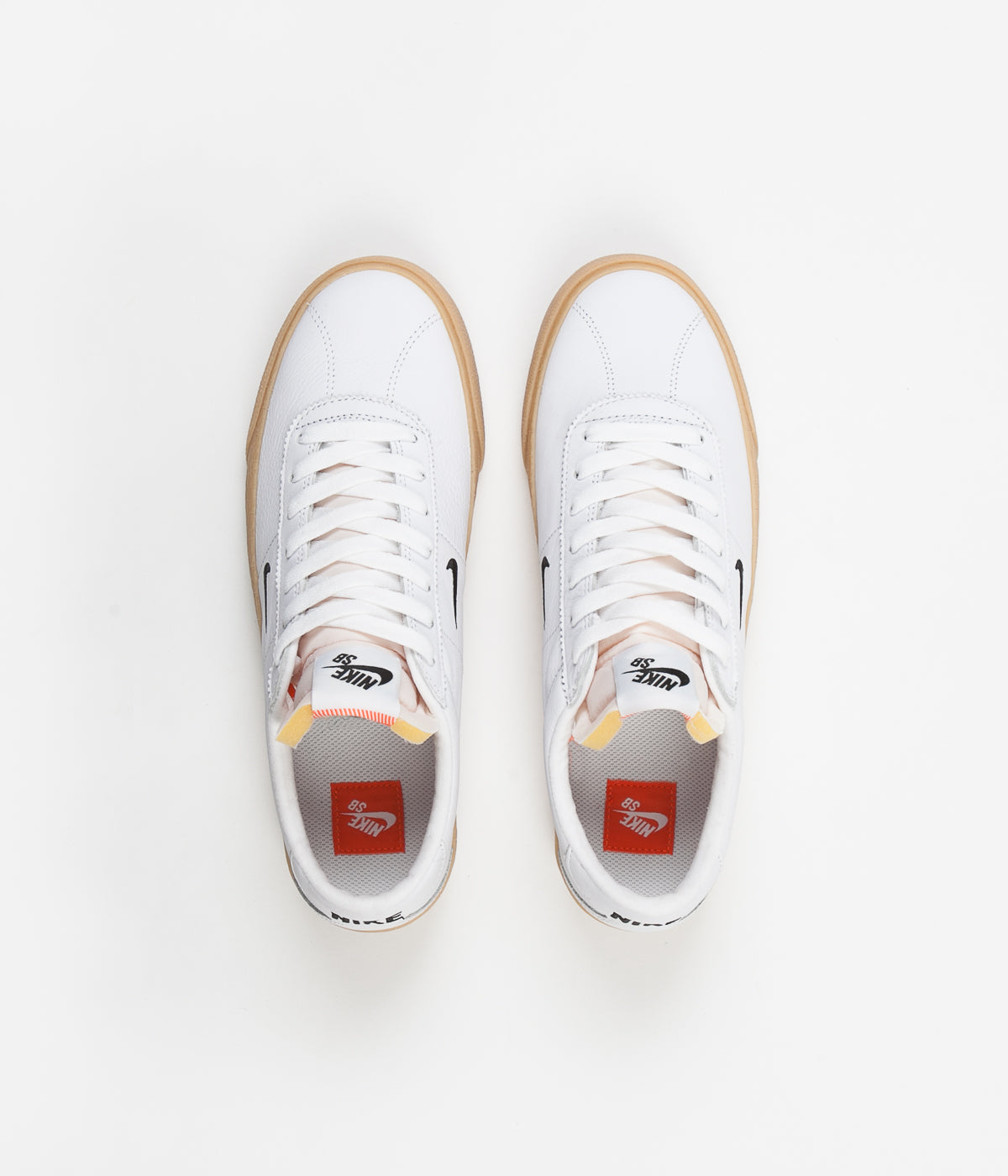 máximo Bendecir Enfatizar Nike SB Orange Label Bruin Shoes - White / Black - Safety Orange | Flatspot