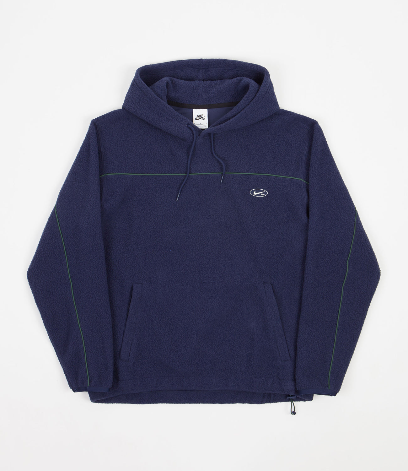 Perth revisión Norma Nike SB Sherpa Fleece Hoodie - Midnight Navy / Noble Green / Sail | Flatspot