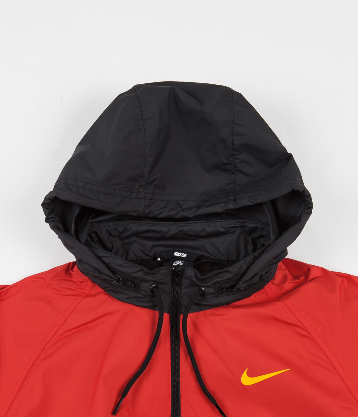 nike red and black jacket