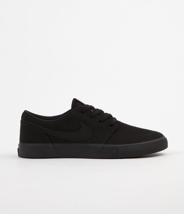 nike sb solarsoft portmore ii canvas black