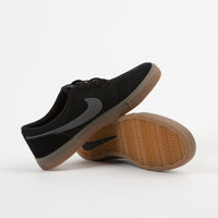 nike sb portmore ii black & gum shoes