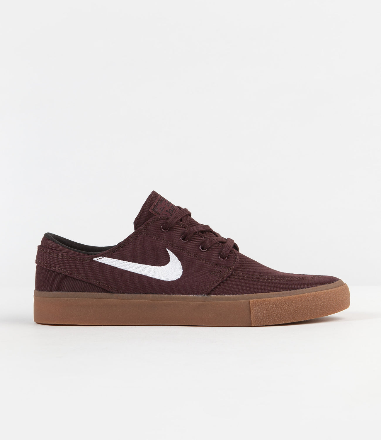 nike sb stefan janoski black canvas gum