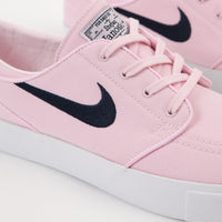 nike sb janoski prism pink & navy canvas skate shoes