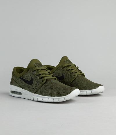 Nike SB Stefan Janoski Max Shoes - Legion Green / Black - Pure Platinu |  Flatspot