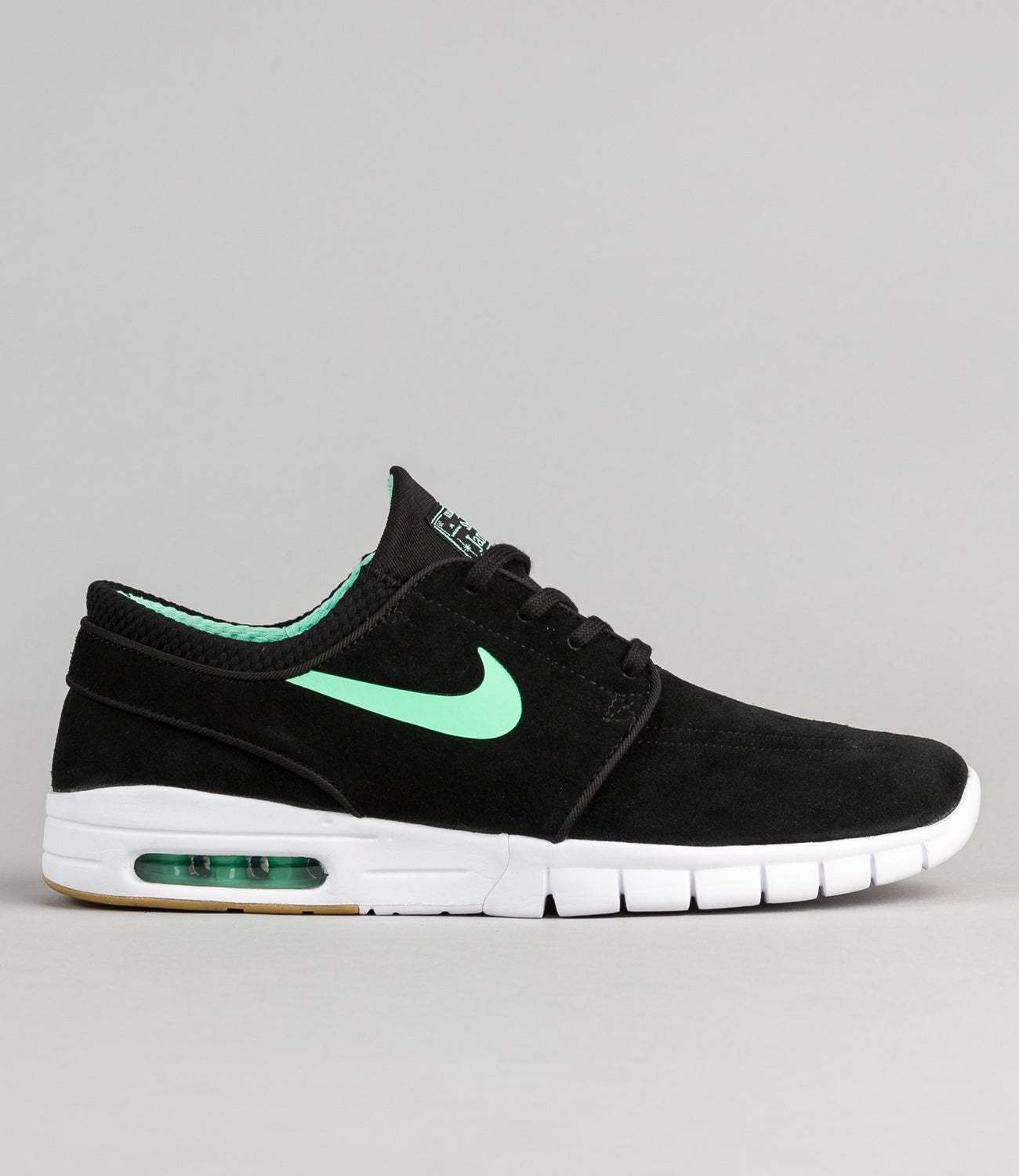 nike sb stefan janoski black green glow