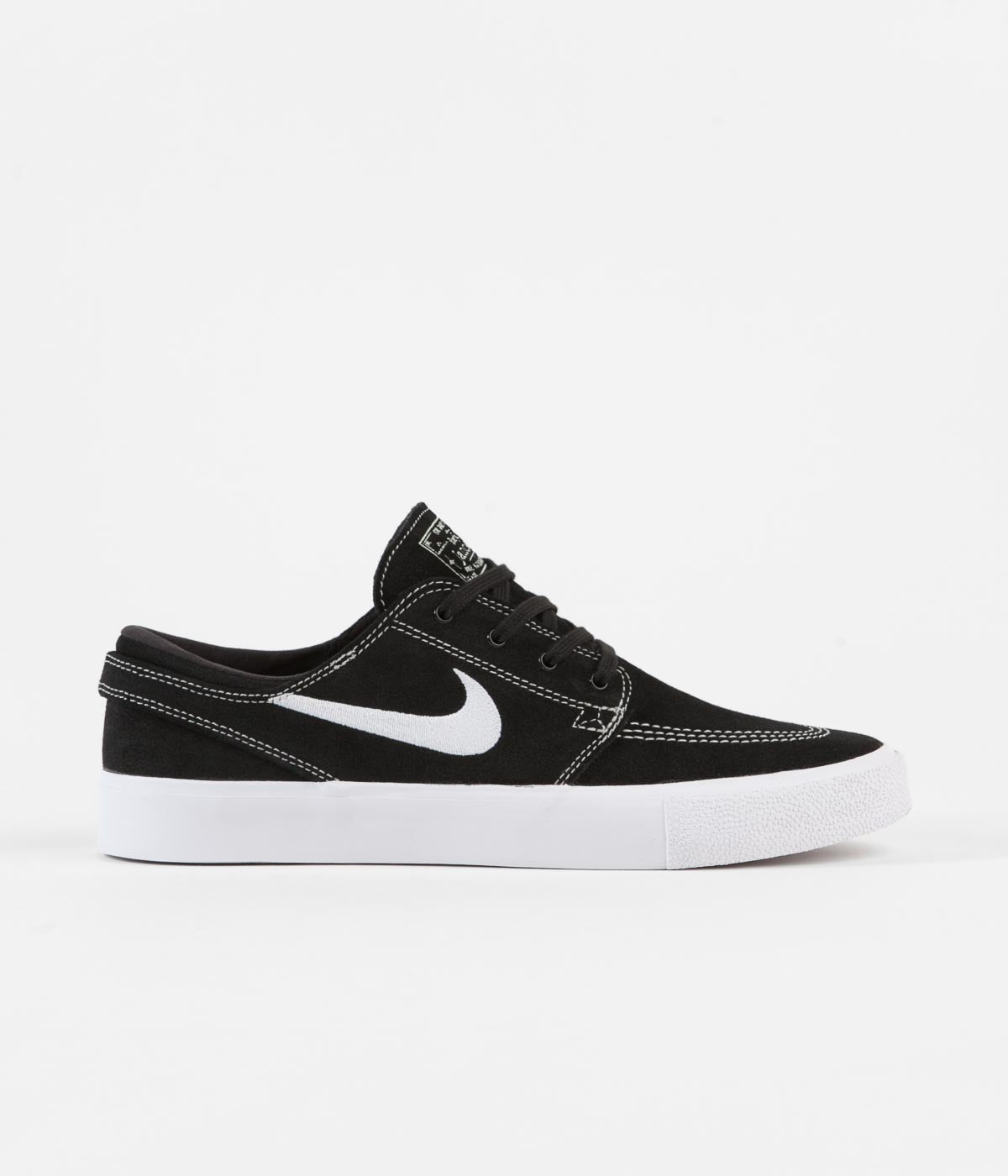 veiligheid draad Voldoen Nike SB Stefan Janoski Remastered Shoes - Black / White - Black - Coco |  Flatspot