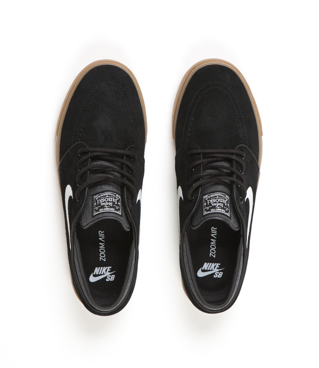 Nike Stefan Shoes - Black / White - Gum Light Brown |
