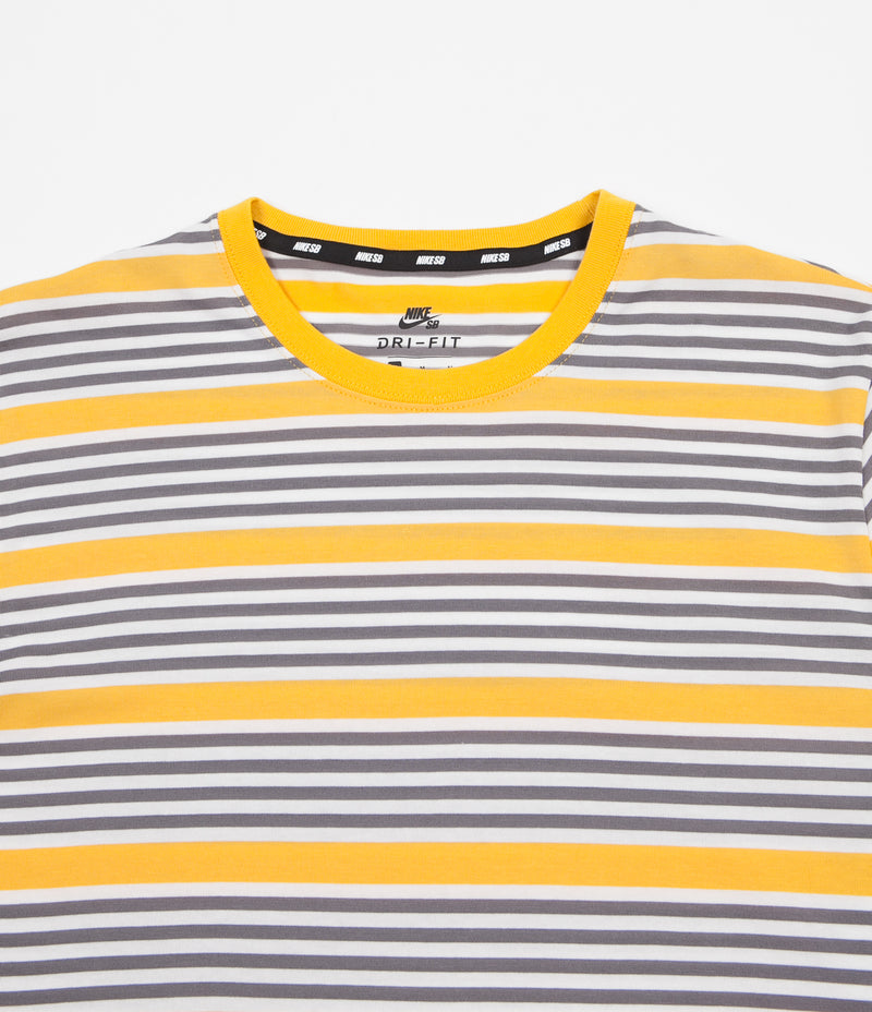 Nike SB Stripe Long Sleeve T-Shirt - Yellow Ochre / Yellow Ochre | Flatspot