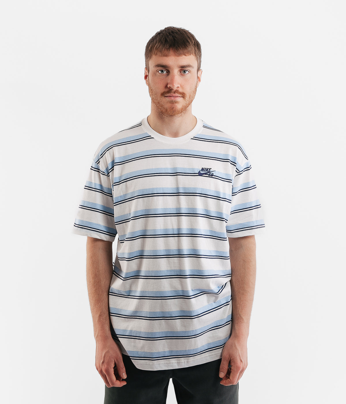 Nike SB Stripe T-Shirt - Sail / Mystic Navy | Flatspot