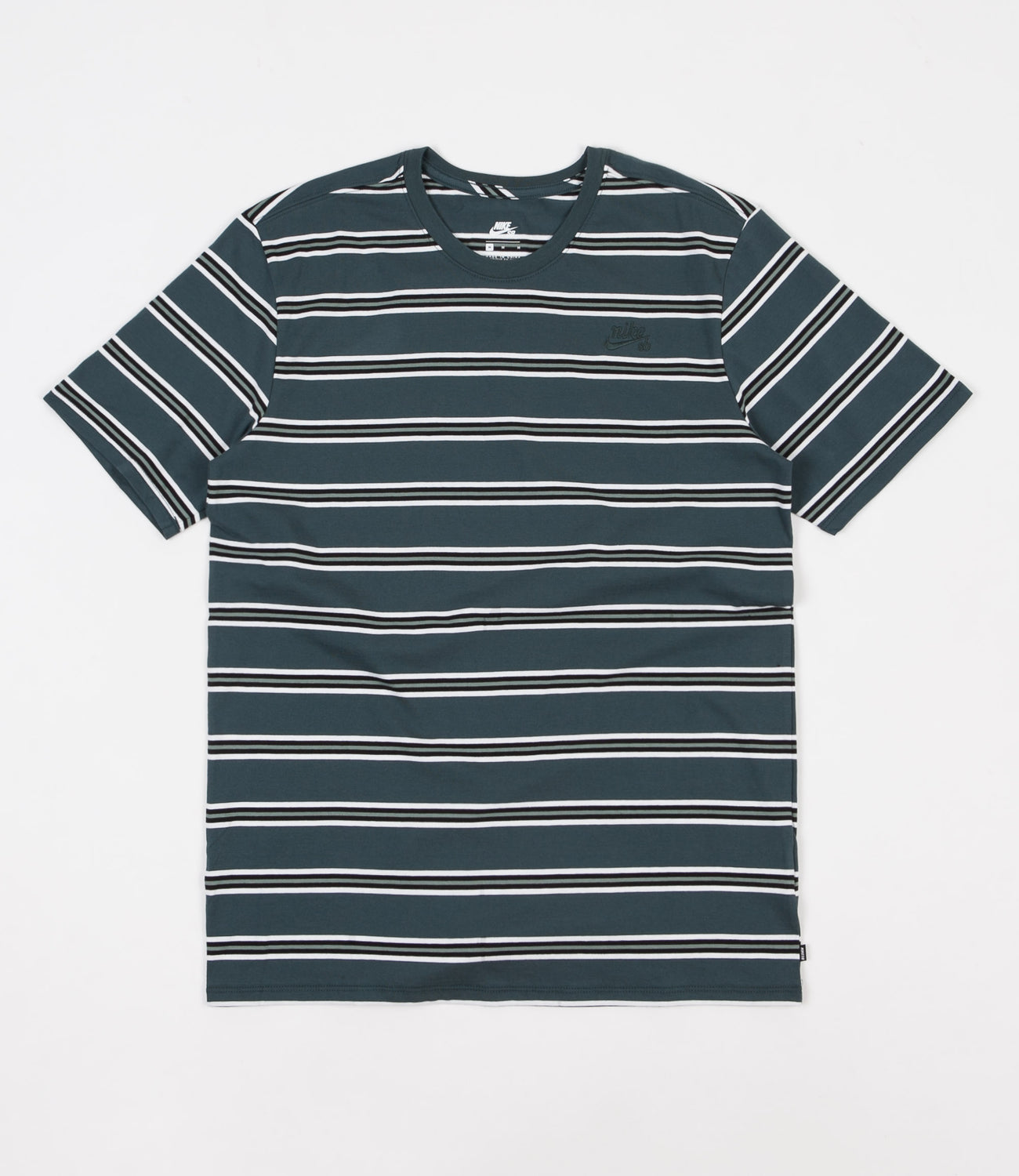 Nike SB Summer Stripe T-Shirt - Deep Jungle / Deep Jungle | Flatspot