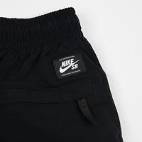 nike sb swoosh black track pants