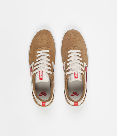Nike SB Team Classic Shoes - Golden Beige / University Red - Light Cre ...