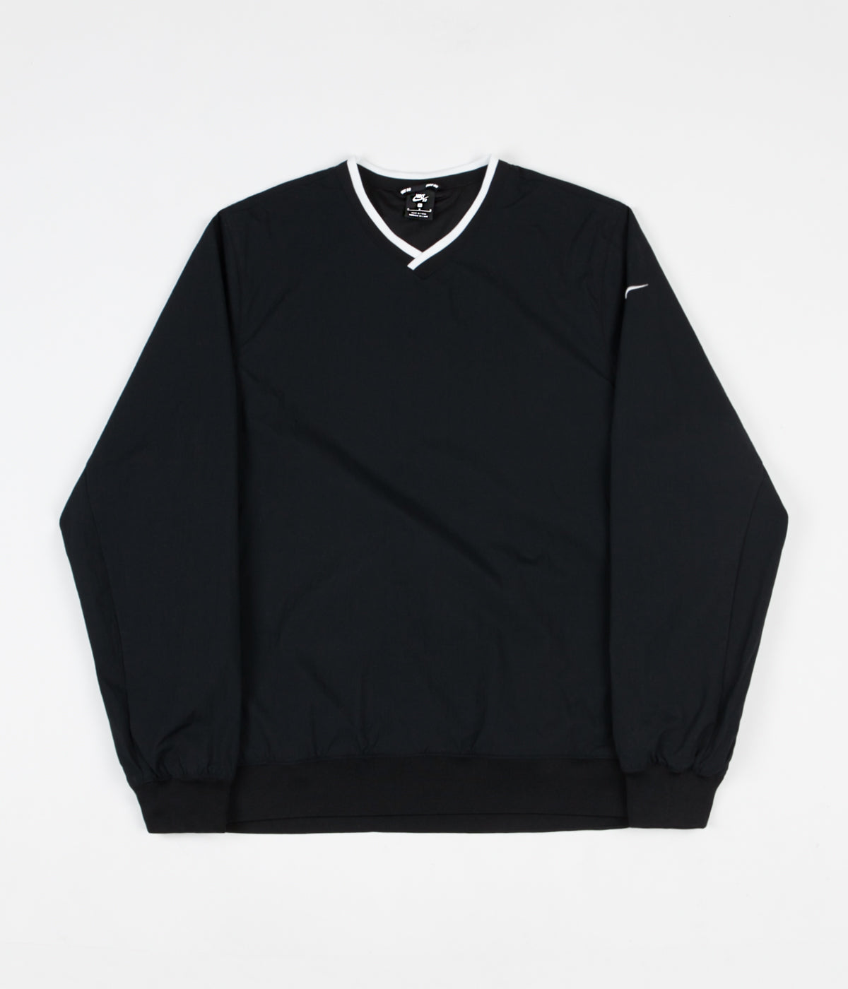 Nike SB Top Wind Sweatshirt - Black / White / White | Flatspot