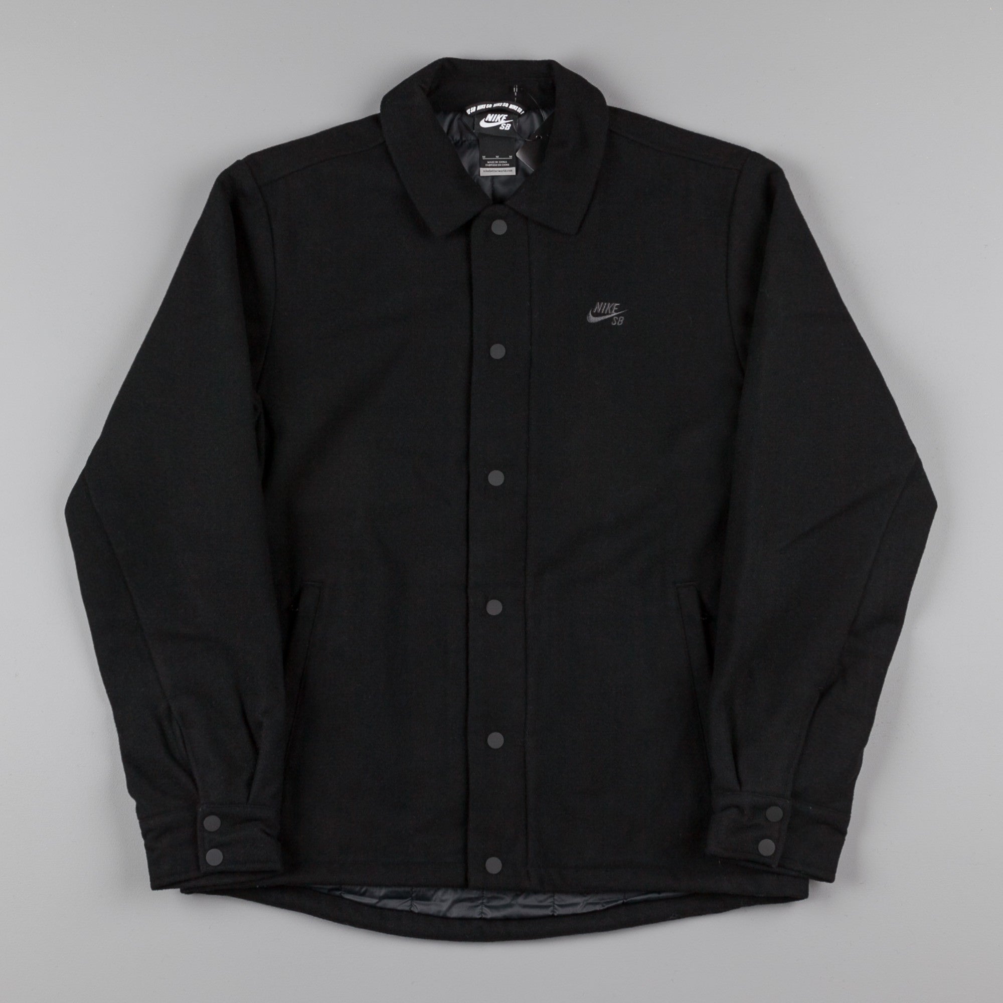 nike coach jacket black