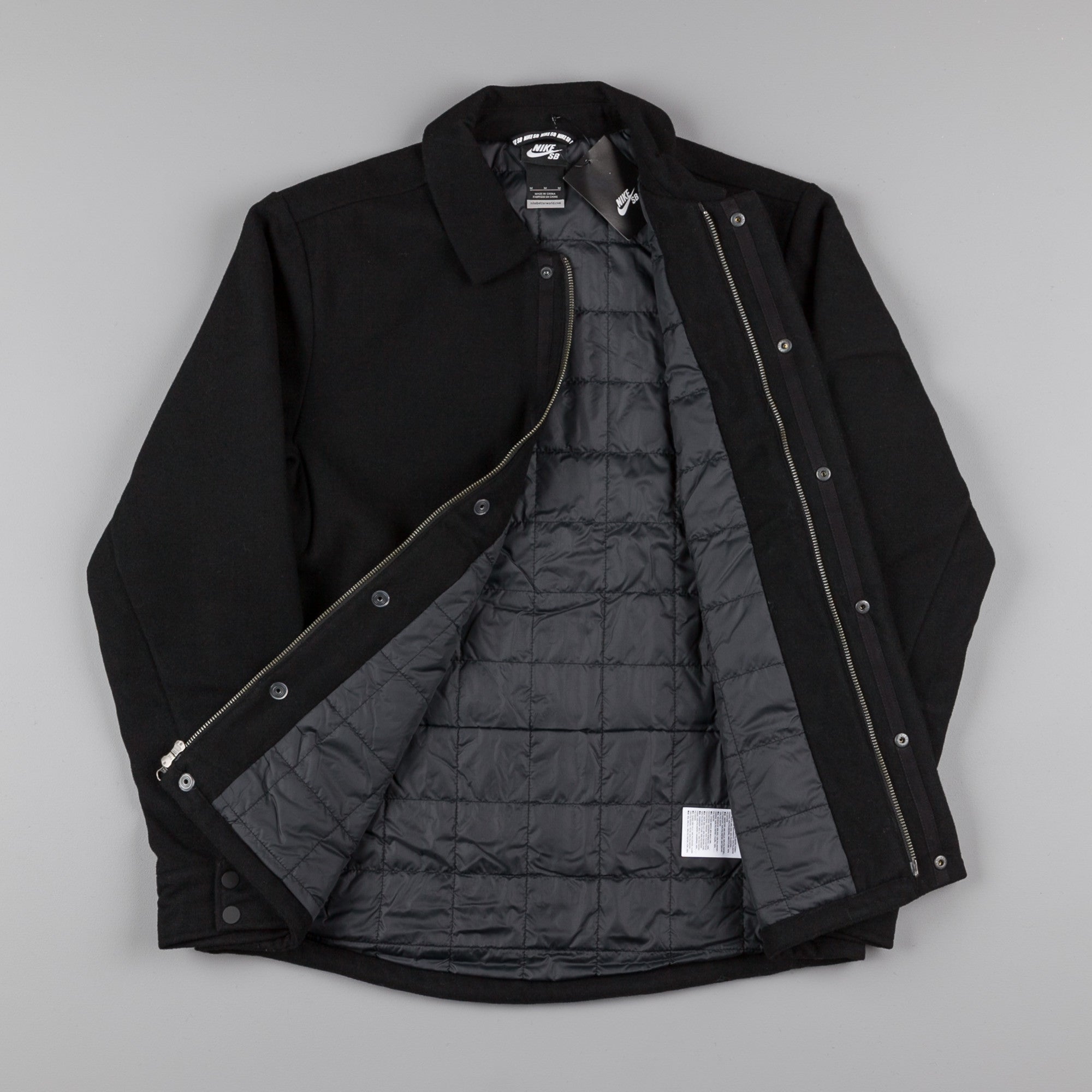 Nike SB Wool Coaches Jacket - Black / Anthracite | Flatspot