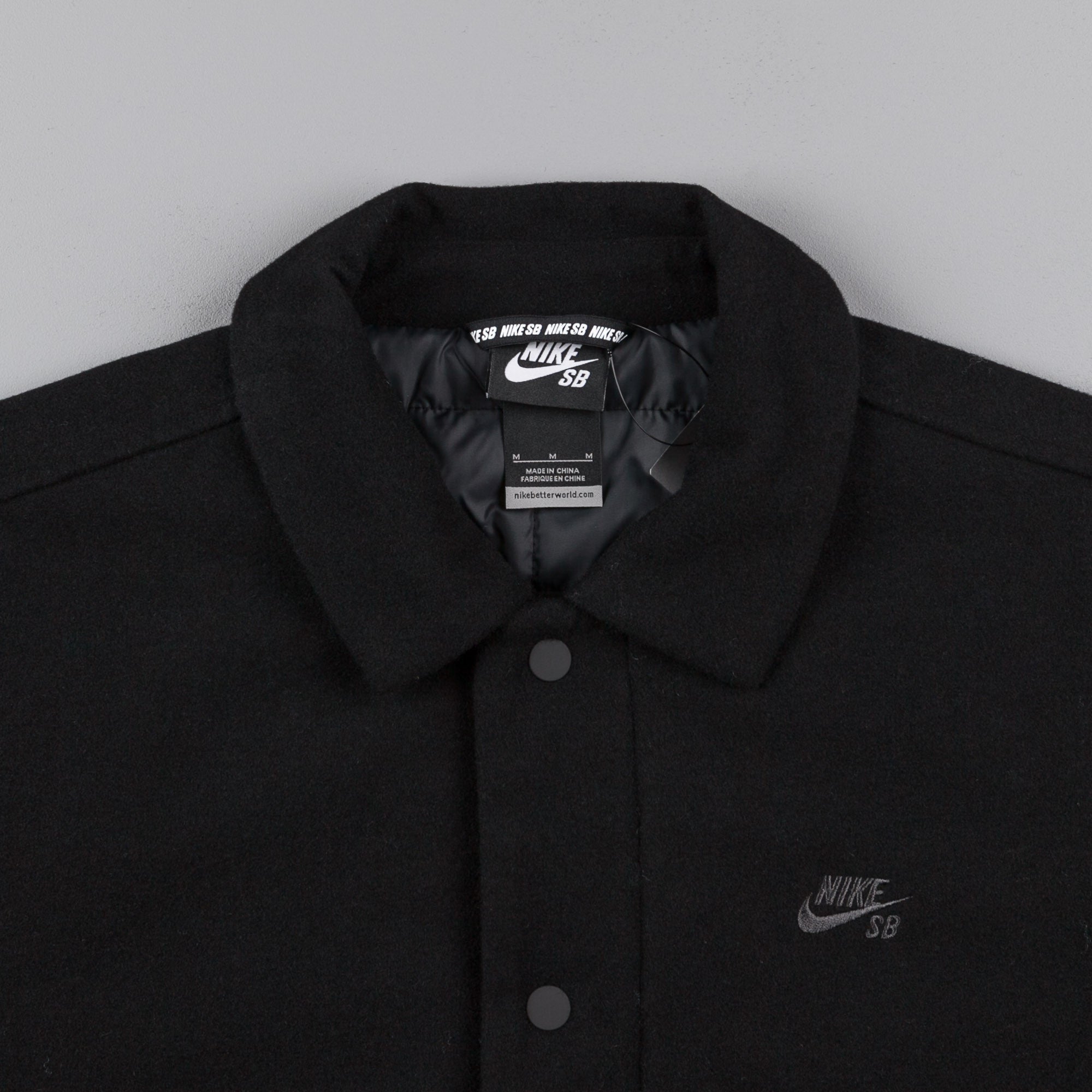 Nike SB Wool Coaches Jacket - Black 