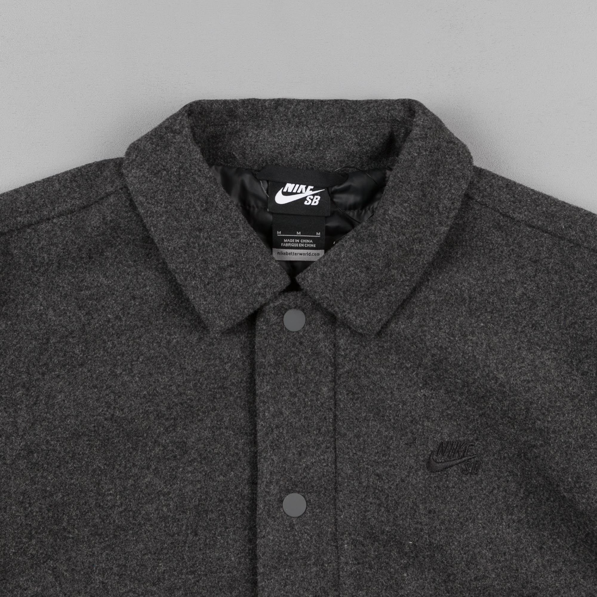 Nike SB Wool Coaches Jacket - Charcoal 