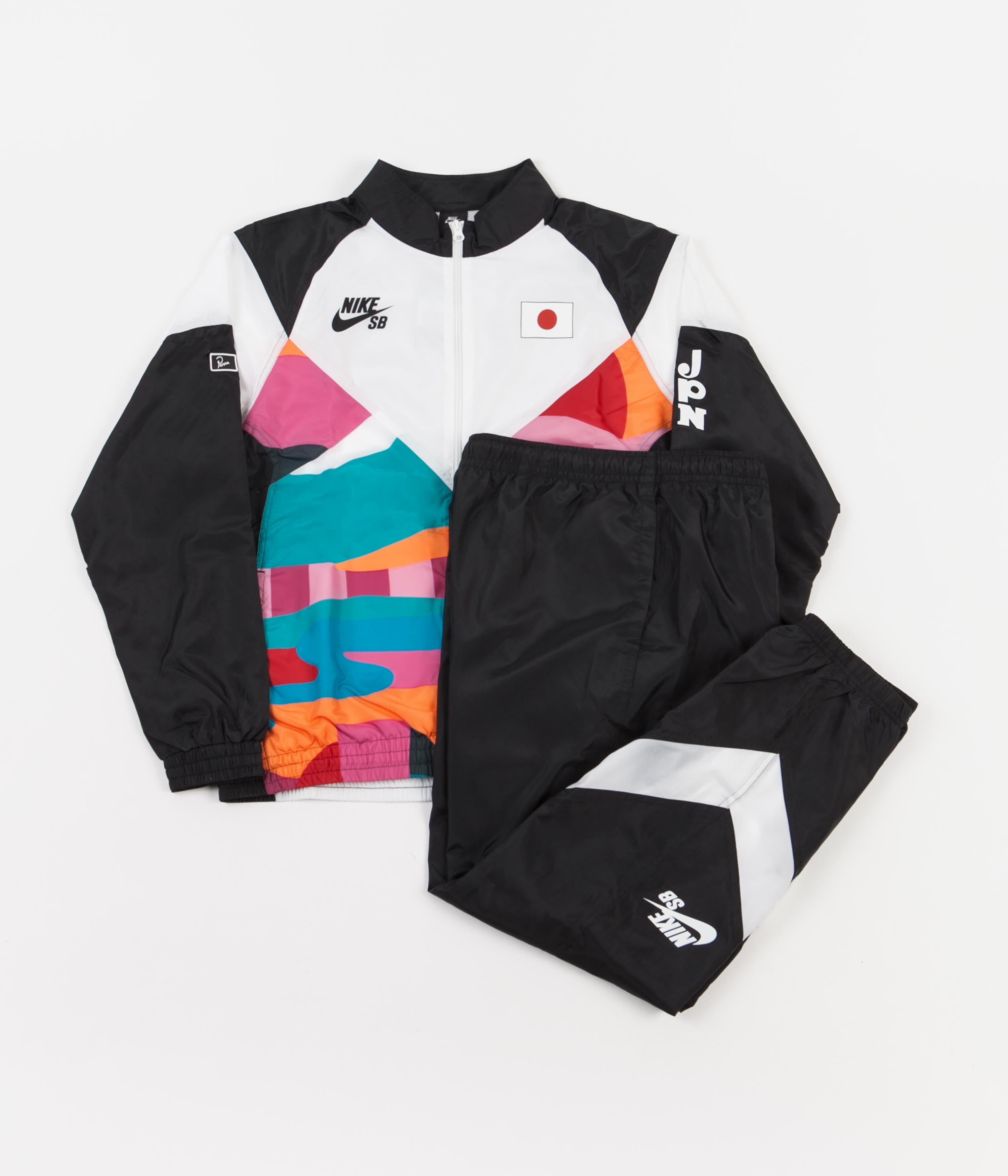 Nike SB x Parra 'Japan Federation Kit' Tracksuit - Black / White / White