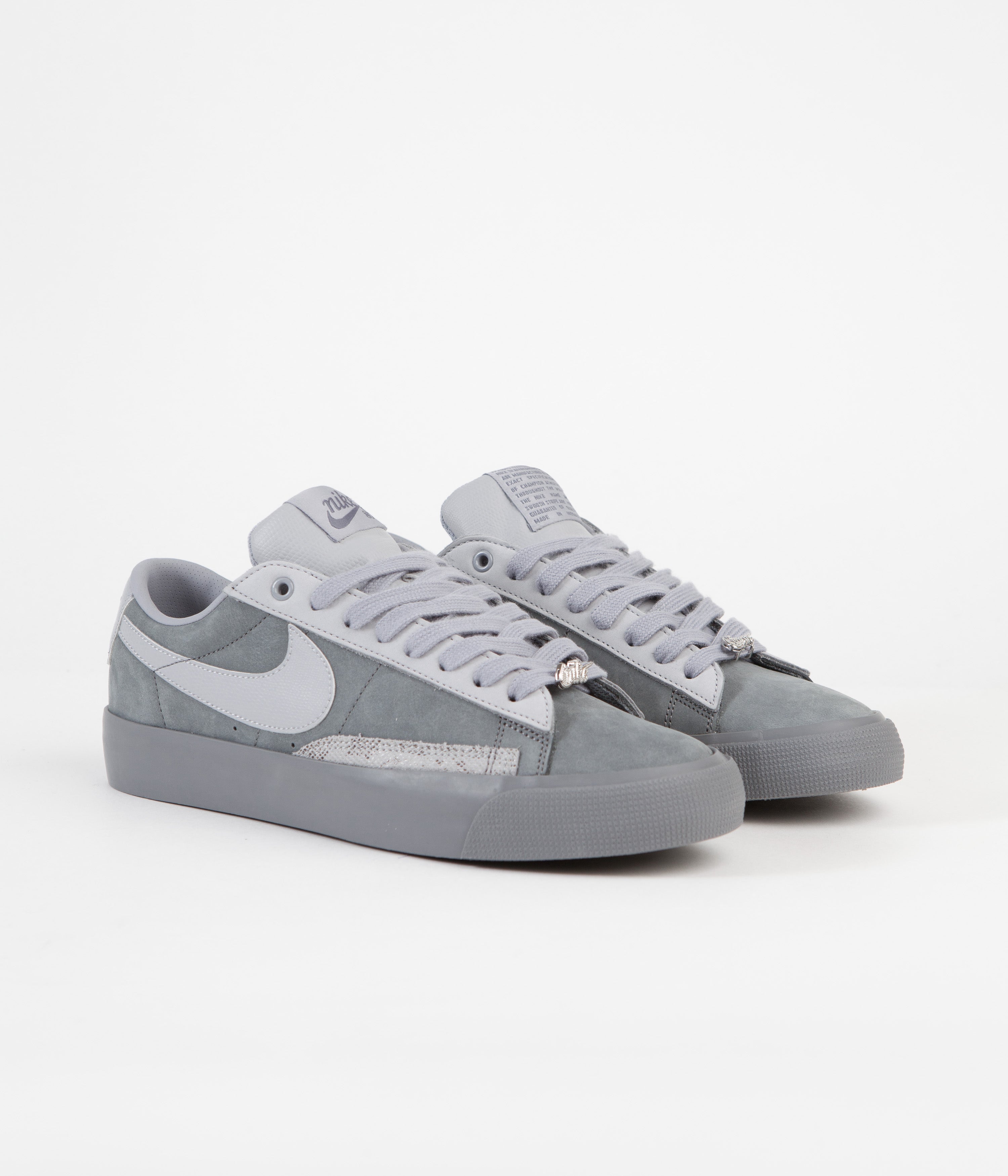 Nike SB x FPAR Blazer Low Shoes - Cool Grey / Wolf Grey | Flatspot