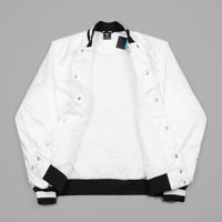 nike white bomber jacket