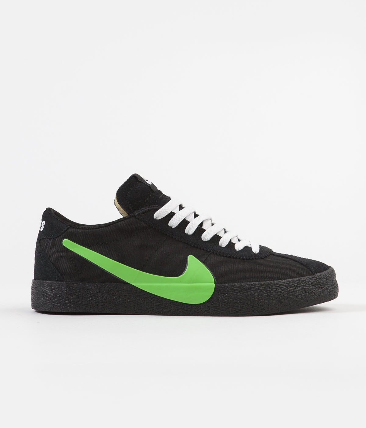 nike black green shoes