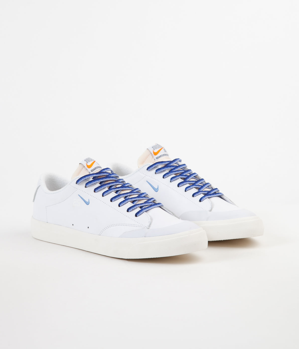 Nike SB x Quartersnacks Blazer Low XT Shoes - White / University Blue |  Flatspot