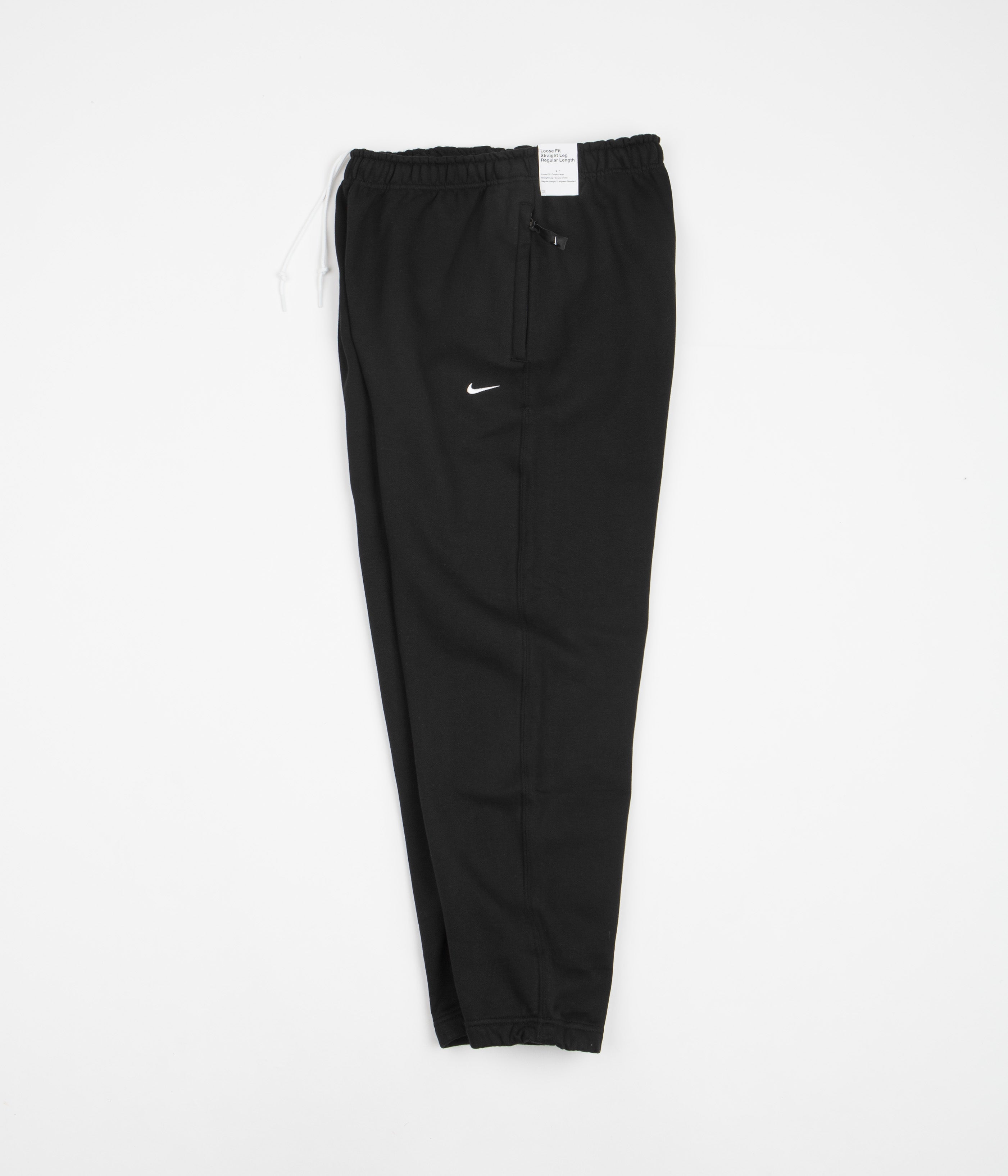 Nike Solo Swoosh Sweatpants Black / White Flatspot