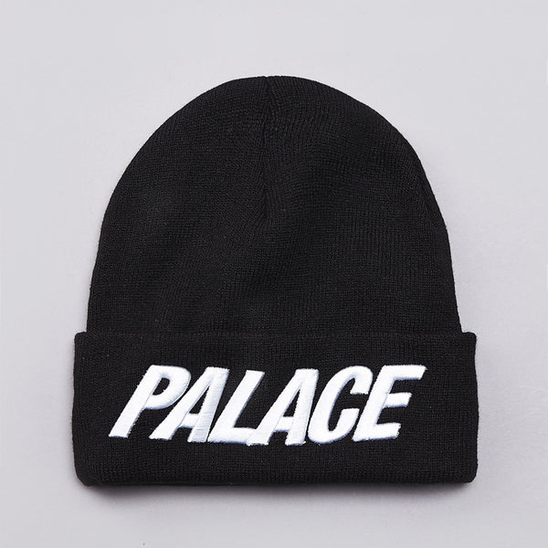 Palace Beanie Black | Flatspot