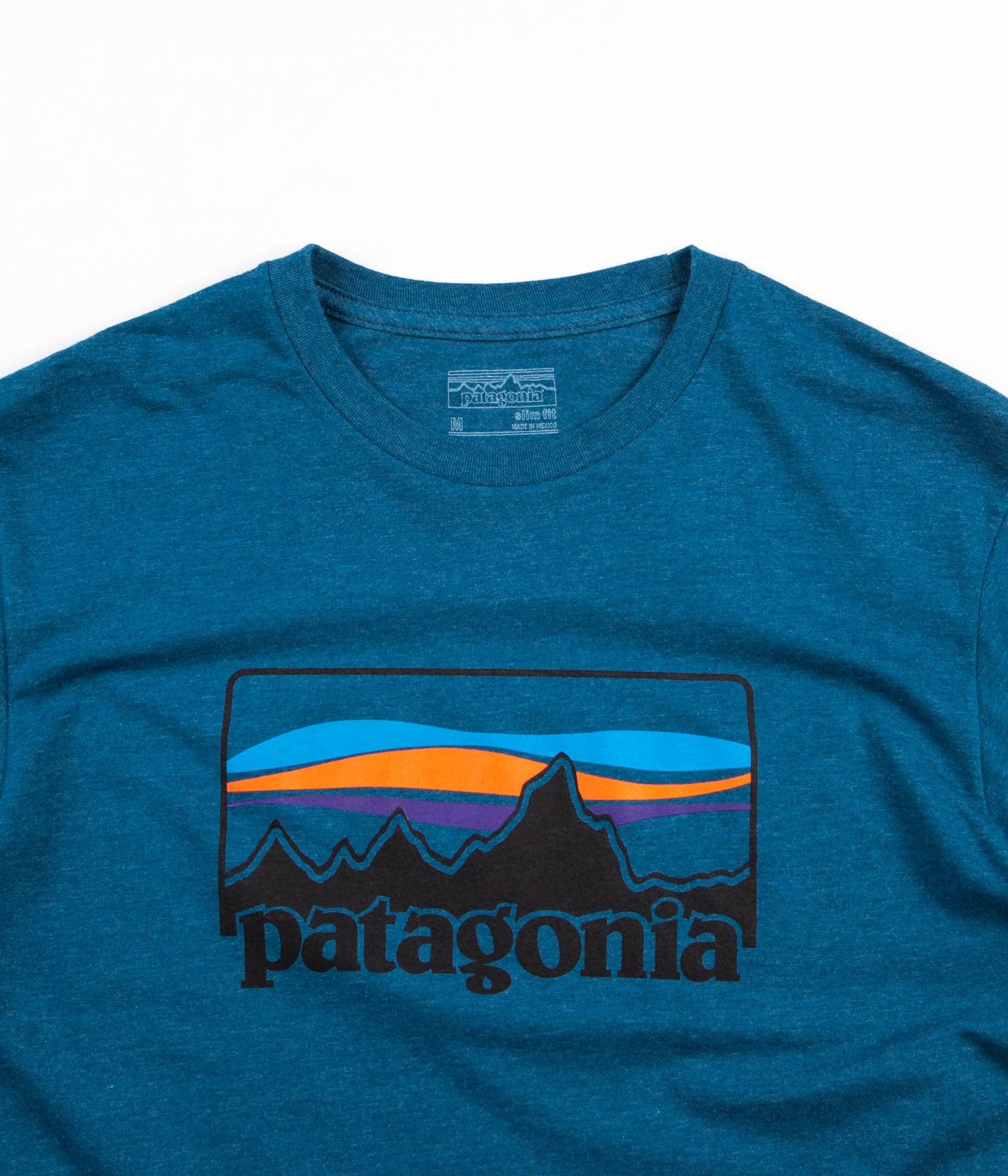 Patagonia '73 Logo T-Shirt - Big Sur Blue | Flatspot