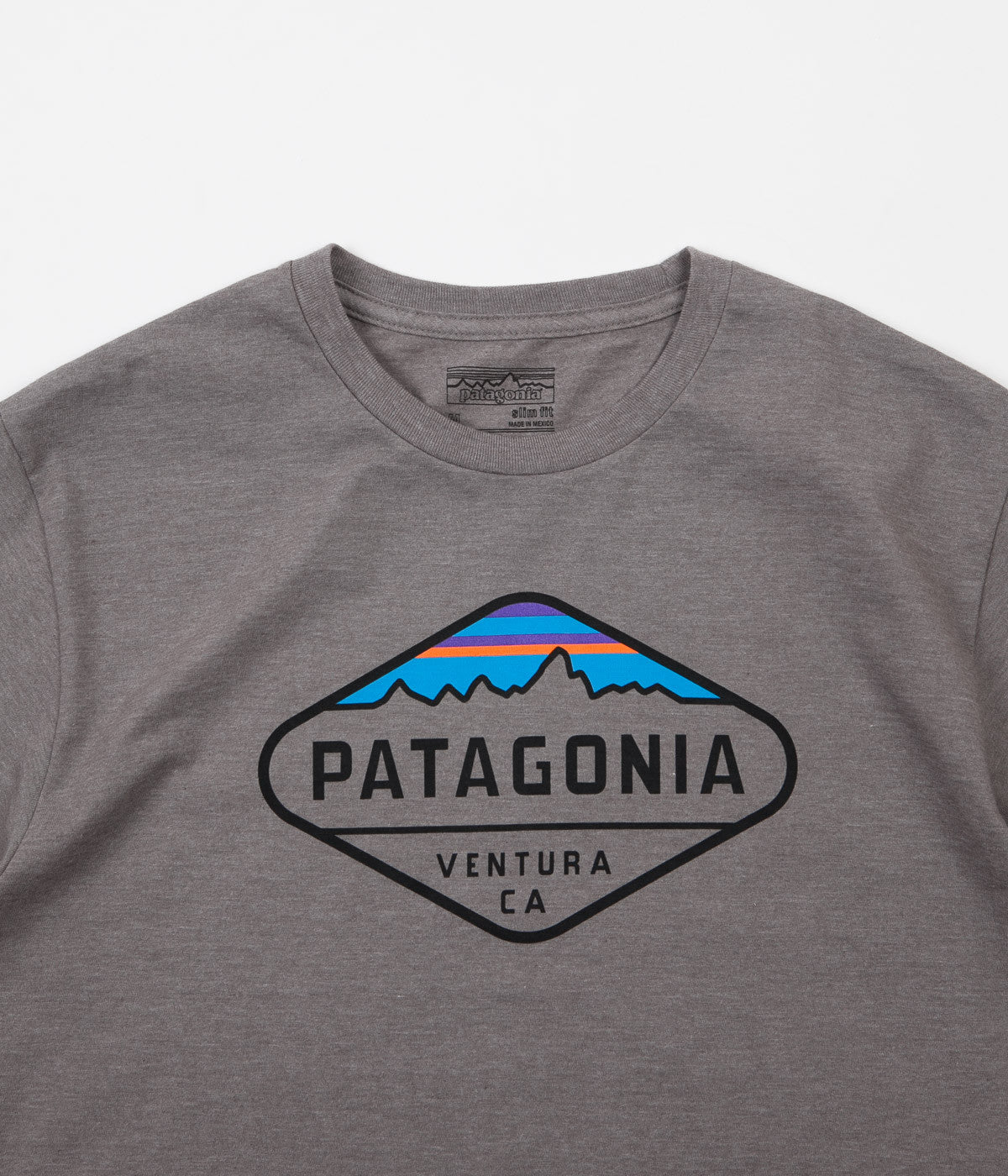 Patagonia Fitz Roy Crest T-Shirt - Narwhal Grey | Flatspot