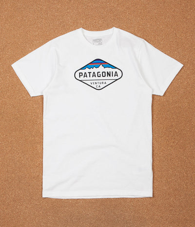 Patagonia Fitz Roy Crest T-Shirt - White | Flatspot
