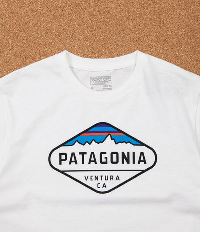 Patagonia Fitz Roy Crest T-Shirt - White | Flatspot