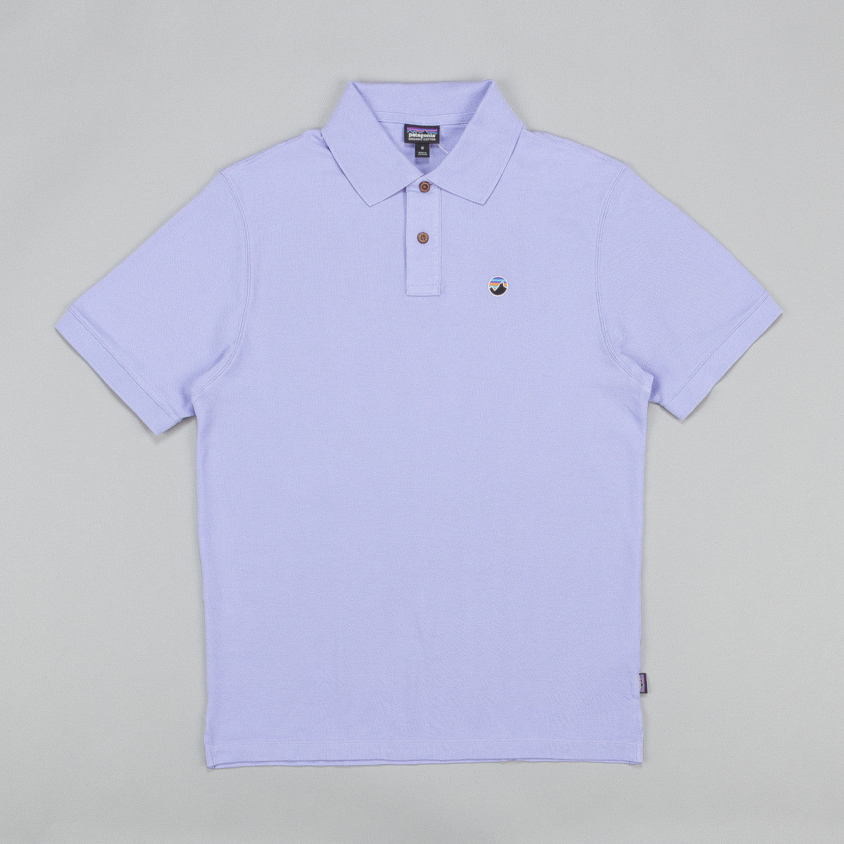 Patagonia Fitz Roy Emblem Polo Shirt - Ploy Purple | Flatspot