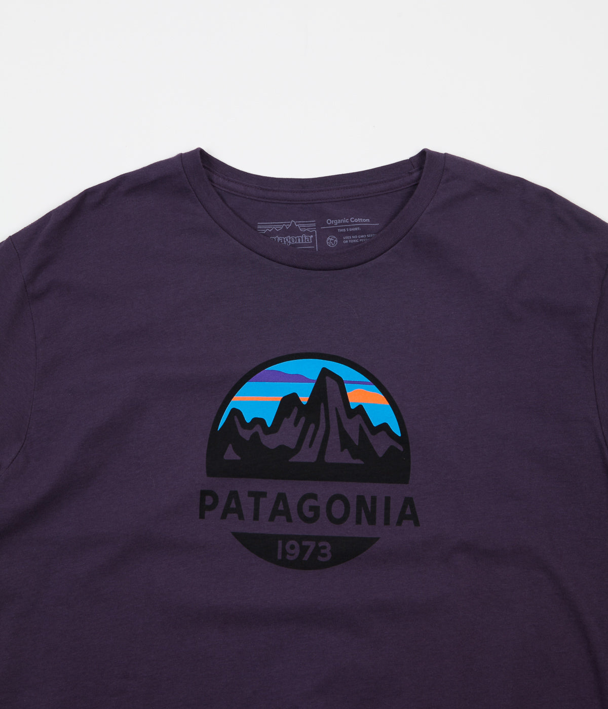 purple patagonia t shirt